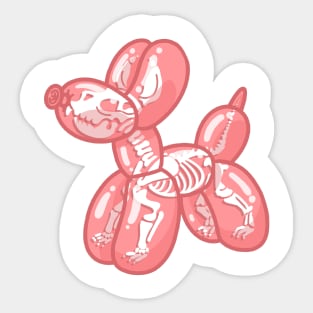 Balloon Animal Skeleton Sticker